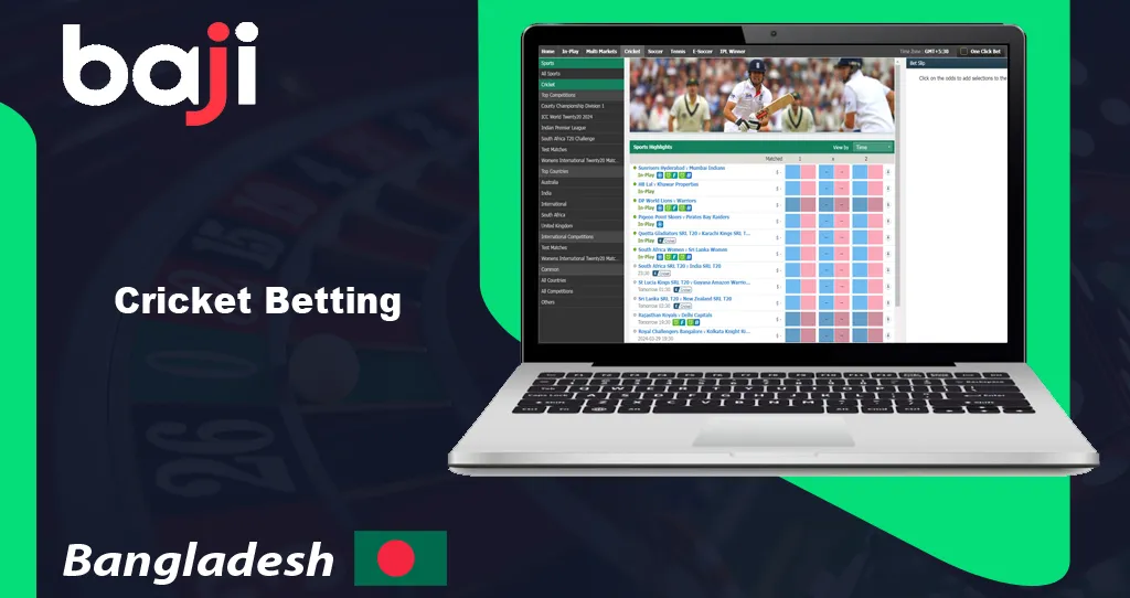 Baji online cricket betting & live cricket